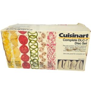 Cuisinart DLC-7 Complete‎ Set Of 9 Discs Made in Japan